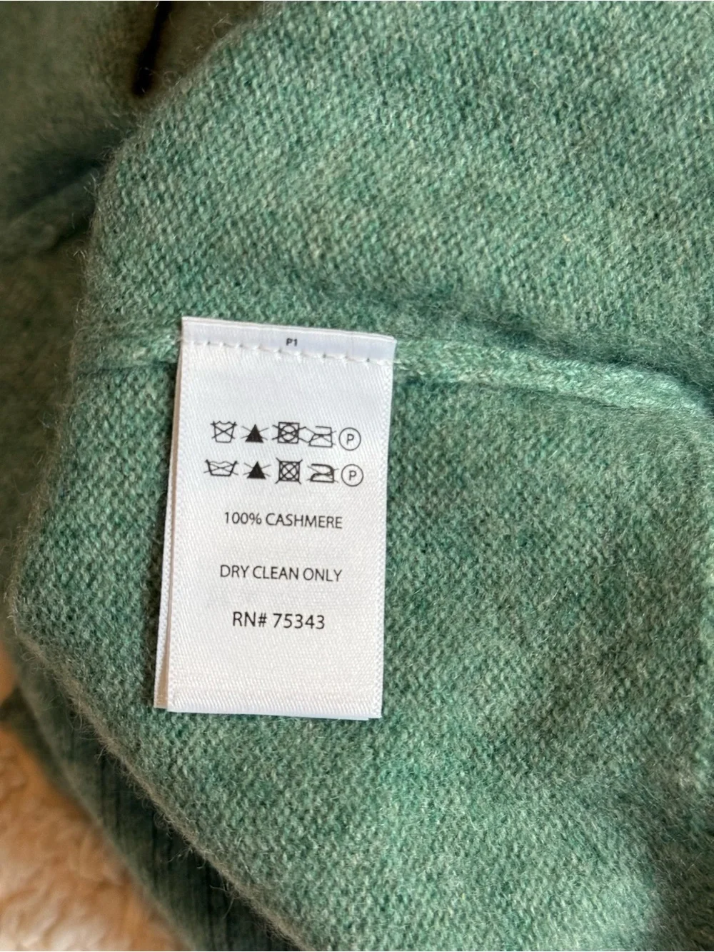 NWOT Rachel Zoe 100% 2-Ply Cashmere Crewneck Sweater Green Size Medium